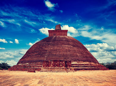 Dagoba in anuradhapura Sri Lanka
