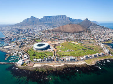 Aerial-view-of- Cape Town
