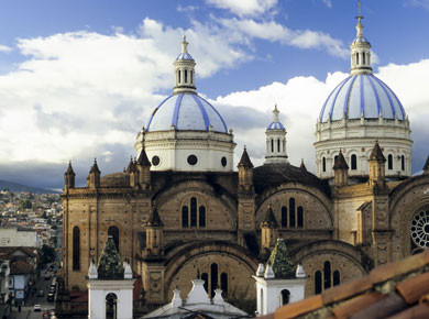 Cuenca, Ecuador - Domes Cathedral
