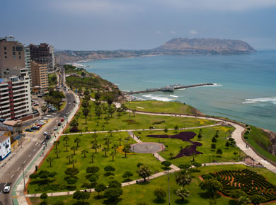 View of Miraflores Park, Lima - Peru
